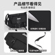 Jeep große Kapazität Umhängetasche Männer Crossbody Miss Tasche Leichtes Pendlertasche Freizeitsportbeutel Student Brustbeutel Frauen schwarz