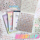 Shuxing Mini Little Bird GA Autocollant 2000+ TICKETS Autocollant pour enfants Toys et filles High-Pretty DIY Nail Autocollant à main Not