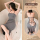 Feimu Girl est extrêmement sale et séduisant et sexy, passionnée, sans rapports sexuels, uniforme passionnant, Saint-Valentin [Tie creuse [cravate creuse crieur de bataille passionnée] 6624 gris, taille uniforme
