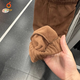 Nike (Nike) Hosen Frauenhose 2025 Frühling Neue Sporthose Fleece warme lässige Hosen Windschutz loser Hoodies HQ4877-259 Überraschung Kakaofarbe Fleece XS