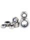 Guwanji 316/304 Tuerca anti-inoxidable de acero inoxidable Tuerca autocipulante americana dientes finos de diente inversa de nylon anti-Bloqueo de tornillo hexagonal de tornillo hexagonal 4.8 grados de hierro blanco Zinc M12200