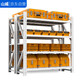 Shanwei storage shelves multi-layer storage racks household storage racks warehouse supermarket cargo racks gray and white 100*40cm four layers