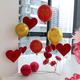 Yonghuan Hochzeitszimmer Dekoration Dekoration Liebe Ballon Stand männlich und weibliches Hauptschlafzimmer Hotel Hochzeit Neues Haus Klappballon 3890 Prinzessin Bitte machen Sie ein Vermögen