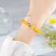 [Sélection des cristaux] Bracelet Agate Strawberry Crystal pixiu Sugar Heart Glass blanc cristal vert bracelet d'anniversaire C675 Bracelet de bracelet de corne d'abondance d'agate jaune