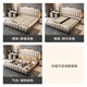 Shuyun Cardan leather bed double bed 2 meters 2.2 meters Italian light luxury master bedroom king bed 1.8 meters x 2 meters storage high-end large bed frame structure silent bed board 1.5*2m Napa leather bed + five-star latex spring mattress + 1 cabinet