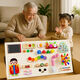 Yuke baby puzzle baby busy board set fence children's Montessori early education puzzle toys to relieve boredom gift hole board Focusing enlightenment 6 piece combination set