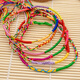 Apolli Buntes Seil handgefertigtes Schmuck ethnischer Stil Bambus Joint Farmfrohes Paar Armband Kindergeschenke 10 Packs
