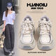 
Global retro dad shoes for women's hot 2025 spring and summer new breathable versatile soft sole heightened casual sneakers for women
