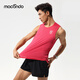 Macondo summer men and women running sports vest 3 generations thin breathable quick-drying training fitness sleeveless T-shirt top black-Men M