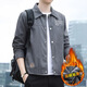 Airmiuu International Brand Jacket Men's Spring и осень 2025 г. Новая замшевая рубашка для рубашки Slim-Fit [] K12806 Black Fleece (Pired Box Puckaging) M [Предлагается 90-120JIN [JIN равно 0,5 кг]]