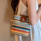 Nanfeng Chio2nd arc-en-ciel Mousse Baquet Sac Sac pour femmes 2025 Nouveau sac tressé d'été