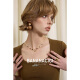 Banana CICI 2025 Summer Nuevo BC Versátil Camisa de base delgada Collar Horseshoe Camiseta de manga corta Top C252TX695 Brown M