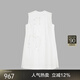 Jnby/Jiangnan Buyi 25 Sommer Neues chinesisches Kleid gerade ärmelloser runder Hals weich und bequem 5p5g13570 101/Bleached xs