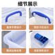 Sanqihu multifunctional storage box transparent plastic box storage box sorting box toy box extra large storage box car 2687 about 55l transparent