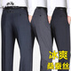 
Classic car mulberry silk trousers men's 2025 summer thin style middle-aged and elderly father's outfit high waist deep loose casual straight pants Navy blue 9901 [Summer] thin style 29 2 feet 2 waist circumference