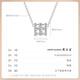 Zhou Taisheng platinum necklace PT950 small waist necklace exquisite light luxury high-end gift for girlfriend and wife birthday gift for women small waist necklace about 4g