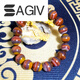 SAGIV2025 Xuanhua Shanggu Warring States Red Agate Bracelet 12mm Collection Grade mm Collection Grade