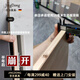 欧派同款全友家居定制实木酒柜餐边柜高柜储物柜靠墙一体玄关柜家 款式12240*40*220 加厚背板+送货上楼包安装