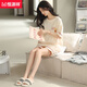 Le pyjamas Hengyuanxiang pour les femmes en été en coton pur peut être porté à l'extérieur pendant 20 ans un nouveau costume de vêtements pour la maison en coton peut être porté à l'extérieur de 9859 marque 100% coton pur m recommandé 80-100jin [Jin est égal à 0,5 kg]