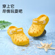 Tylanis Summer New Children's Hole Chaussures For Boys 'Toe Anti-Kicking Baby Slippers for Girls' Anti slip Soft Soled Beach Chaussures jaune 32 Convient pour la longueur du pied 19,5 20,0