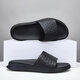 DIFANPU International Luxury Brand Herrenschuhe High-End Herren-Gelegenheitsschuhe komfortable, atmungsaktive Sandalen modische und vielseitige One-Slipper Black [Brand Gift Box] 40