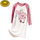 G.Duckkids Children's Pyjamas 2025 Nouveau printemps et automne Modal Big Children Girls Nightgown Longs à manches à manches à manches à manches longues Little Girl 2m - PROS 12188 TIGLE 16 TIME (140-150) CM