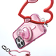CASETIFY newly launched heart-shaped mobile phone wristband, suitable for all series of iPhone mobile phone accessories, multi-functional mobile phone hanging ring wristband, passionate powder