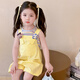 Tong Zhenai Children's Clothing Girls Courte courte Summer 2025 Nouveaux petits filles Sangle de t-shirt pour enfants Short Two-Piece Picture Color 120 (adapté à la hauteur 110-120cm)