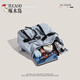 Woodpecker (TUCANO) nylon canvas bow backpack for women 2025 new trend Korean niche backpack large capacity commuting travel bag light blue