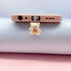 MPPMCK mobile phone dust-proof plug pendant new bear resin tie off-white coffee color charging ear hole pendant Type-c brown bear + white bear TYPE-C interface