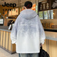 
JEEP SPIRIT2025 summer new teenager hooded sun protection clothes men's high-end sun protection clothes thin style handsome gradient jacket 6627 gray M about [90-100Jin [Jin equals 0.5 kg]]