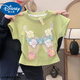Disney baby girl summer suit 2025 new fashionable short-sleeved baby mosquito-proof pants casual summer two-piece set pink bow set [top + pants] 110 Recommended 100-110cm2-3 years old Recommended body