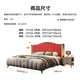 Shuyun Cardan leather bed double bed 2 meters 2.2 meters Italian light luxury master bedroom king bed 1.8 meters x 2 meters storage high-end large bed frame structure silent bed board 1.5*2m Napa leather bed + five-star latex spring mattress + 1 cabinet