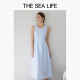 THE SEA LIFE连衣裙女欧海一生 气质圆领连衣裙女25夏纯棉无袖中长裙200073 蔷薇粉 S