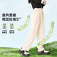 小猪班纳女童裤子2025春秋季新款灯芯条小女孩秋装衣服儿童直筒长裤童装 【直筒裤型遮肉显瘦】DZ米白 140 【推荐体重56-68斤】