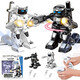 Smart Competitive Football Doppelfernbedienungskontrollprogrammierbares Kampf intelligenter Kampf Roboterspielzeug Kinder Weiße + schwarze offizielle Standard
