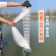 Zhizhou single-layer fishing net sticky net white strip meal bar special small fish net wire mesh three-layer sinking net floating net fishing net 6 points 1 finger high three layers (floating net) 0.8 meters high 1 finger 50 meters long