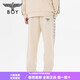 BOY LONDON男女同款长裤logo印花学院风卡其色阔腿裤N15053 卡其色 XS