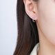 Chao Acer Zhijian PT950 platinum platinum earrings for women platinum earrings letter T gift priced at 200 yuan one pair 1.75g
