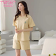 Modal Pyjamas Frauen neuer Sommer reines Baumwollshorts Einfacher lässiger Baumwollstil für Outdoor -Kleidung. Z9855 M empfohlen 80-100jin [Jin ist 0,5 kg]