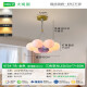 大观园约客厅吊灯创意卧室灯月球泡泡吊线灯卡通星球吊灯广东中山灯具 9734金色7头三色彩球15cm大球