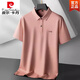 
Pierre cardin (pierre cardin) plus fat plus large size mercerized cotton business polo. Men's short-sleeved summer fat man casual lapel t-shirt top 6625 purple orchid L (110-130Jin [Jin equals 0.5 kg])