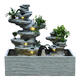 Tiantongtai Floor Rockery fließender Wasserfischteich Zirkulation Wasserfall Wasserfall Fengshui Rad Ornament im Innenhof Wohnzimmer Fortune -Dekoration Landschaft 5052+9039+5010