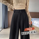 Fhhuabd verdickte Fell und Vlies weit Beinserer loser lässter warmer, gerade warmes Schub kleiner Frauenhose Neue Milch Tee Farbe verlängert 6636 xs