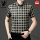 
Playboy (PLAYBOY) printed shirt men's short-sleeved top summer thin casual cotton half-sleeved shirt jacket men high-end brand-9898 [short-sleeved]-high-end brand 2XL 180-high-end brand