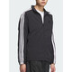 阿迪达斯 （adidas）外套男士2025春季新款健身训练运动服立领防风休闲梭织夹克上衣 KC3892黑色/白 2XL