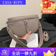 CASA-KUPS包包女款跨境半圆包欧美时尚马鞍包容量新月手工单肩包手拿包批 黑色