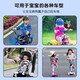 Shantoulin Village Bunte rotierende Windmühle Kinderroller Fahrrad Kinderwagen Dekorative Anhänger kleine Windmühle Outdoor -Spielzeug kleiner Blütenwindmühle, die einen langen Stangen + Kurzstange geben