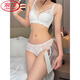 浪莎（LangSha）品牌专柜内衣女夏季薄款大胸显小调整型收副乳防下垂聚拢上托文胸 橄榄绿套装轻薄有型 大胸显小 75B 34C通用