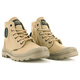 PALLADIUM Pampa Hi Htg Supply Comfortable and versatile Wear-resistant High-top Canvas Shoes Men and Women Yellow Yellow 38